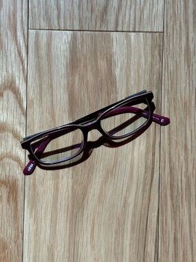 Women's Rectangular Reading Glasses - Purple/Black